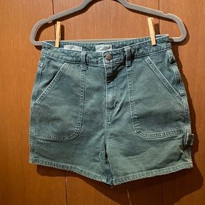 Universal Thread | Highest Rise Midi Denim Short | Green | Size 4/27